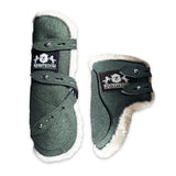 Jade Green Open Front Boots - Equiluxe Tack