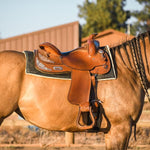 Jade Green Western Saddle Pad - Equiluxe Tack