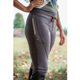 Jogger Knee Patch Breech - Brown - Equiluxe Tack
