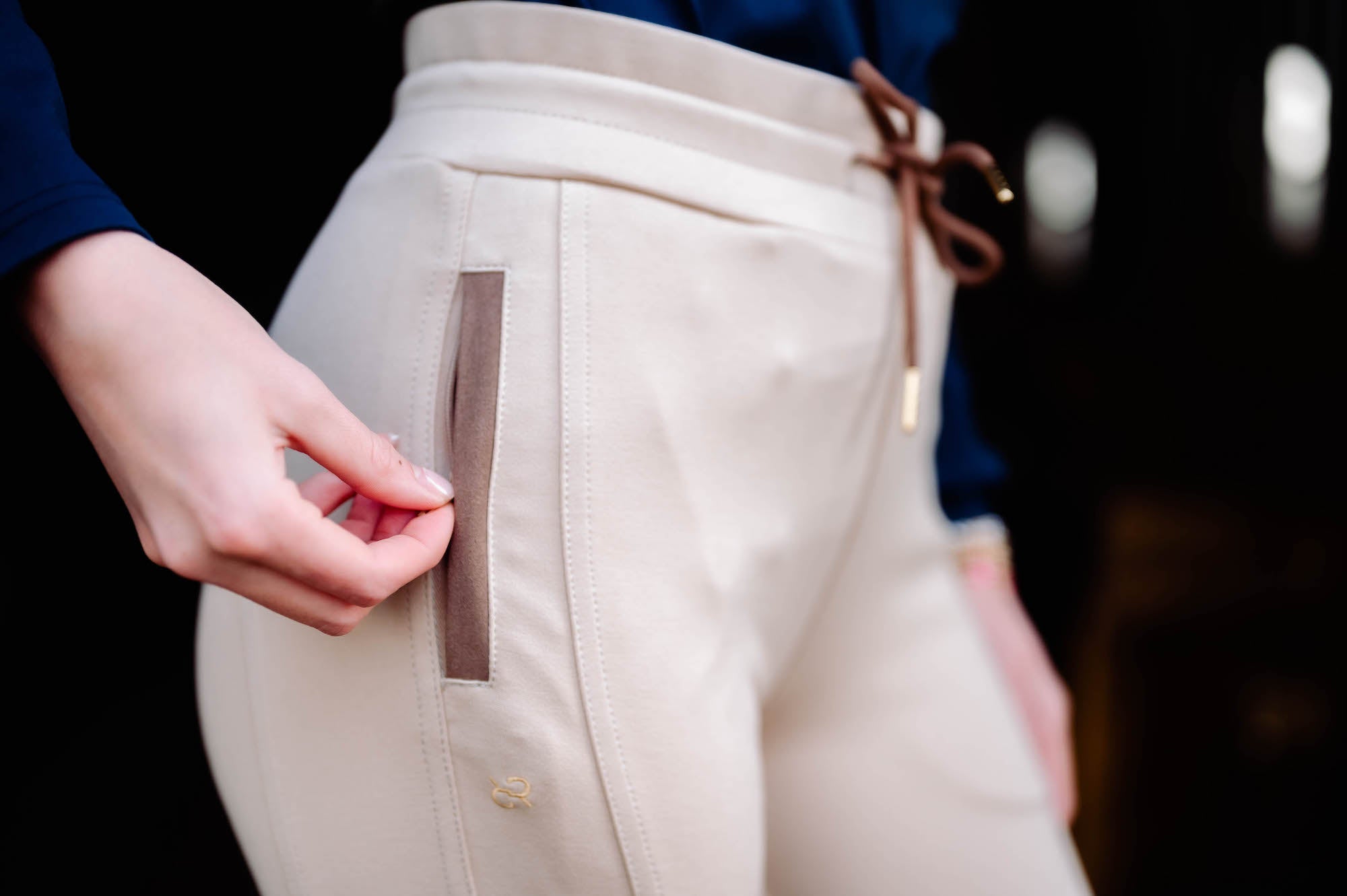 Jogger Knee Patch Breech - Tan - Equiluxe Tack