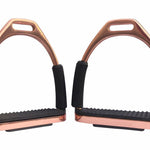 Jointed Rose Gold Flex Stirrups - Equiluxe Tack