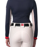 Kastel Denmark Navy Blue with Red Trim Long Sleeve - Equiluxe Tack