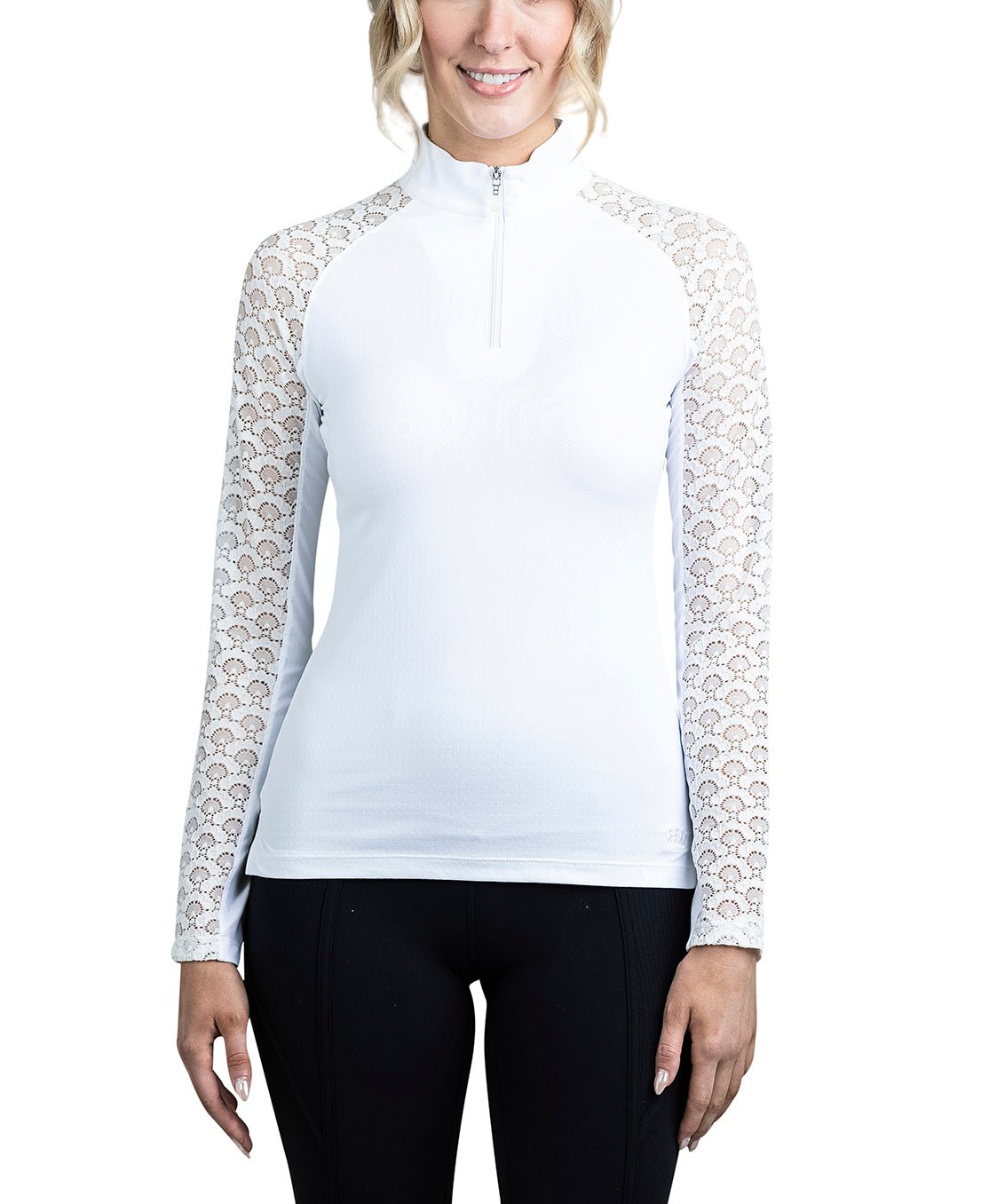 Kastel Denmark White Lace Long Sleeve Raglan - Kastel Denmark - Equiluxe Tack