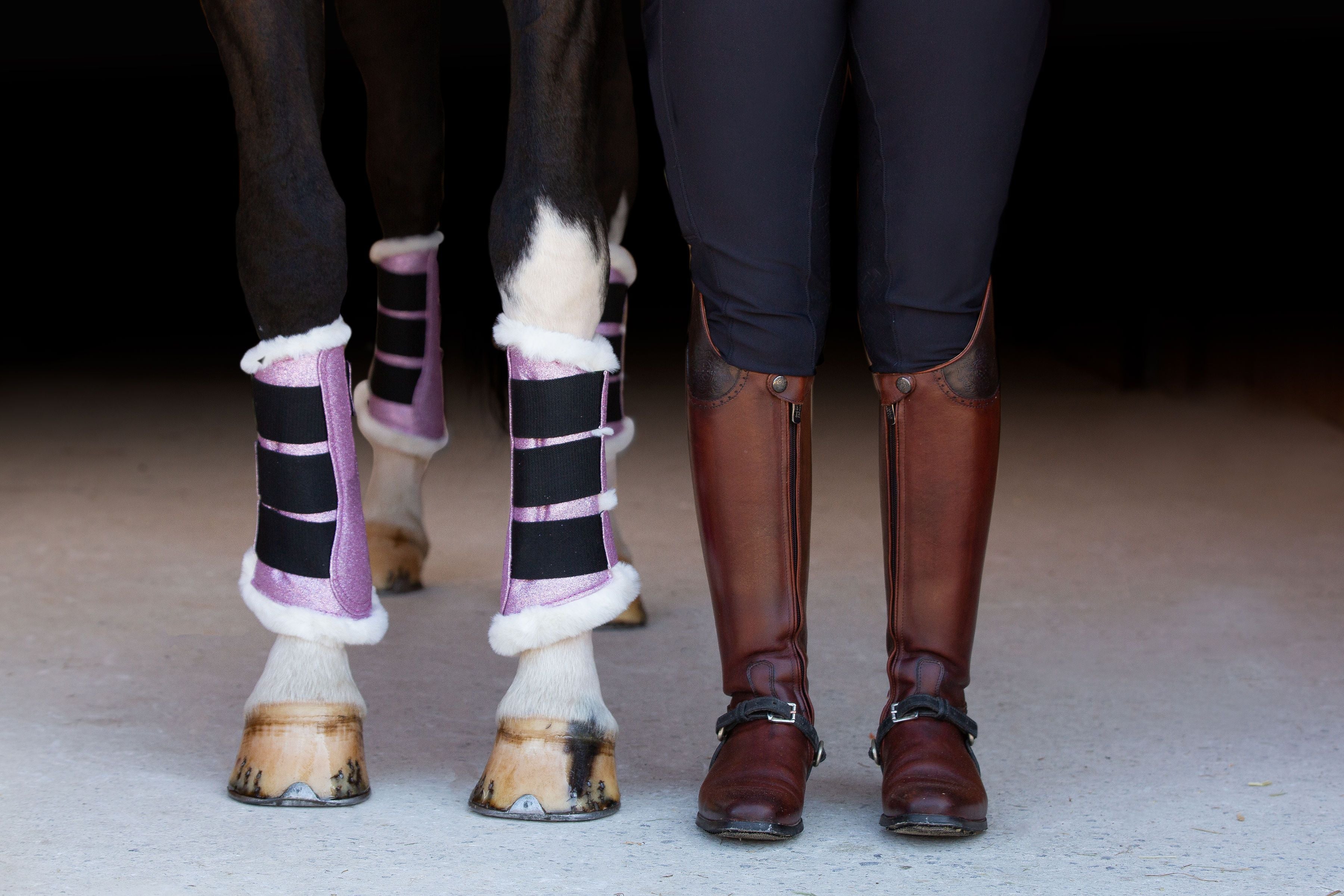 Lavender Brushing Boots - Equiluxe Tack