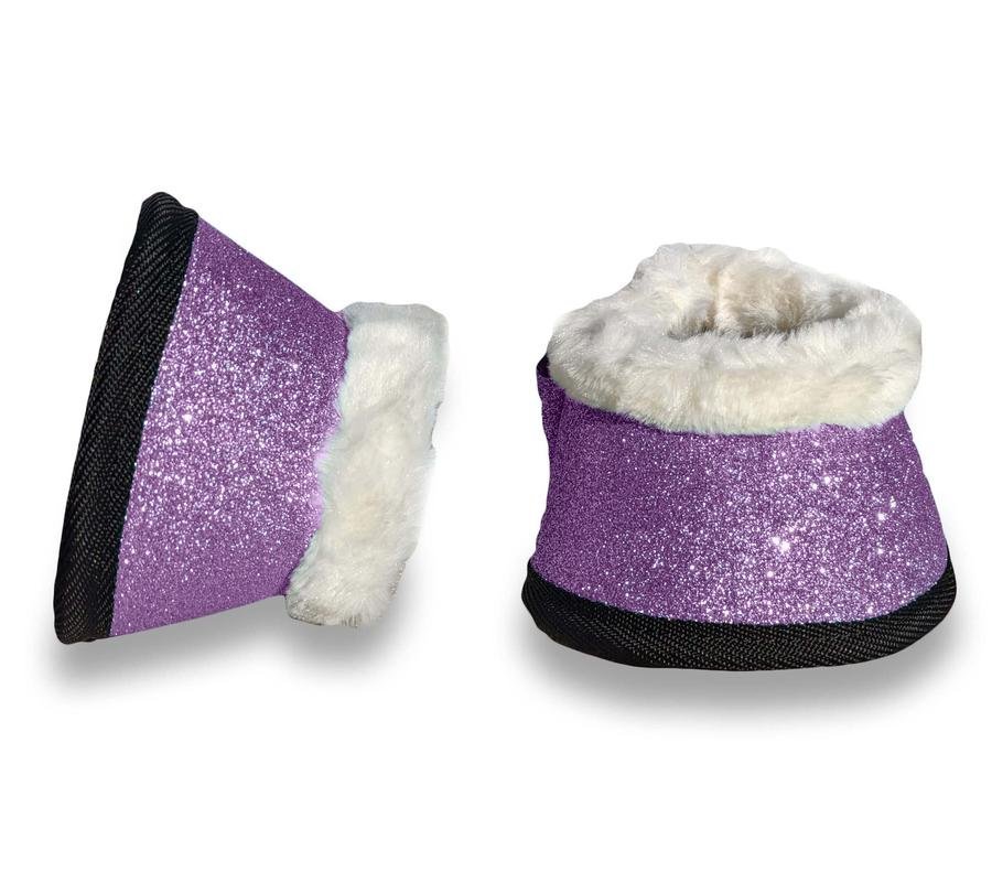 Lavender Glitter Bell Boots - Equiluxe Tack