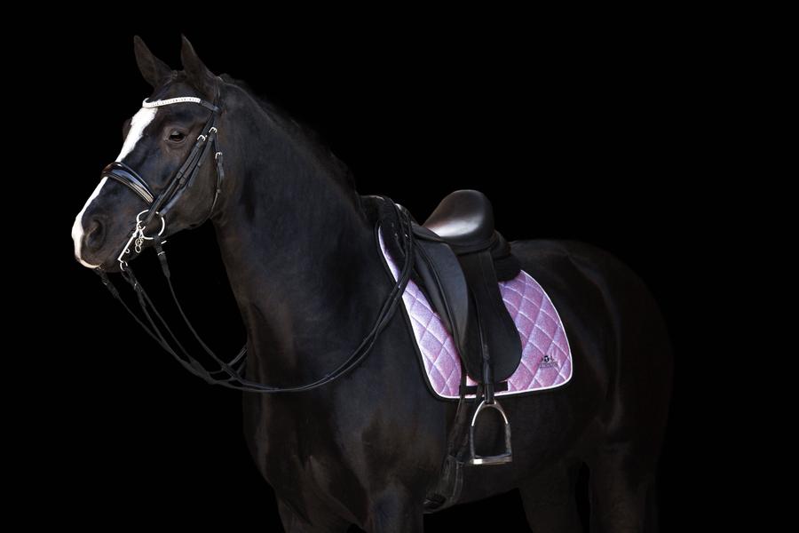 Lavender Glitter Saddle Pad - Jump or Dressage - Equiluxe Tack