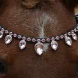 MASEGO horsewear light pink raindrop browband - MASEGO horsewear