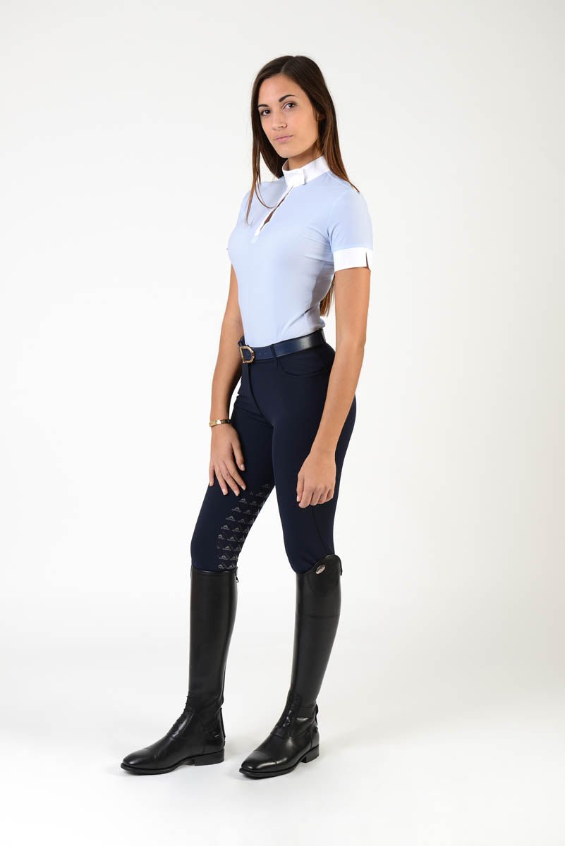 Makebe Italy Benedetta Polo Short Sleeve Technical Shirt - Equiluxe Tack