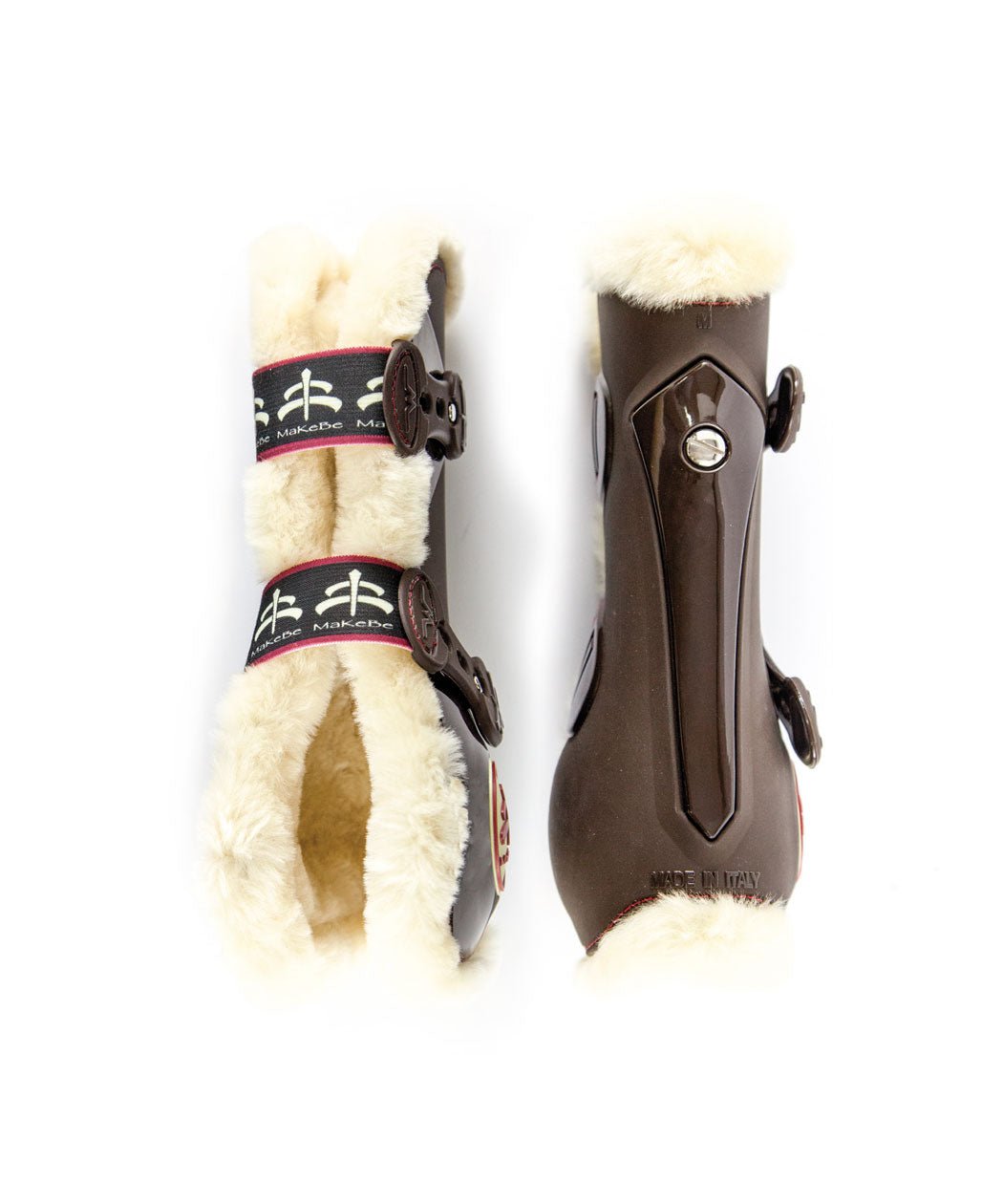 Makebe Italy Eco Sheepskin Tendon Open Front Boots - Equiluxe Tack