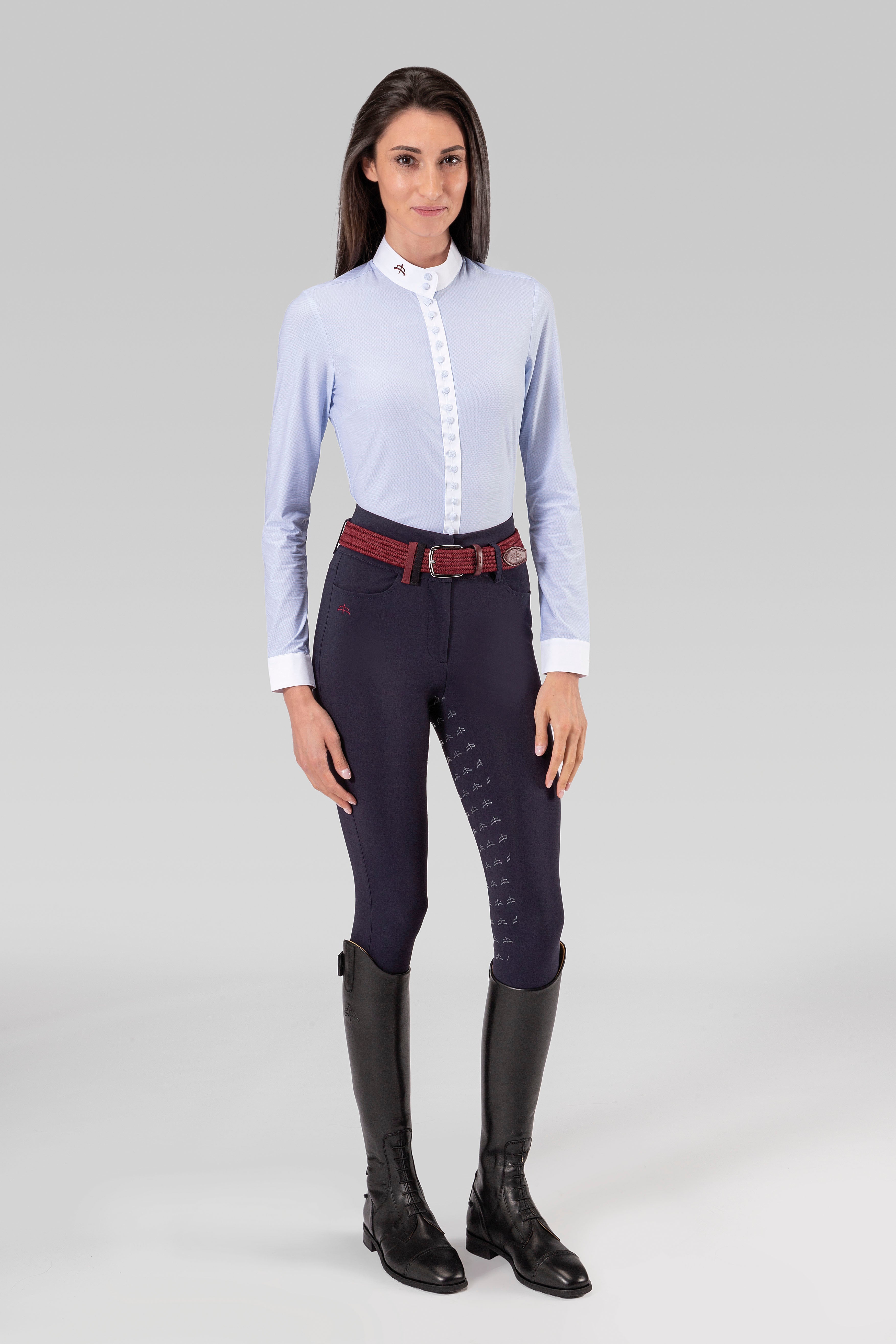 Makebe Italy Ladies Long Sleeve Dafne Show Shirt - Equiluxe Tack