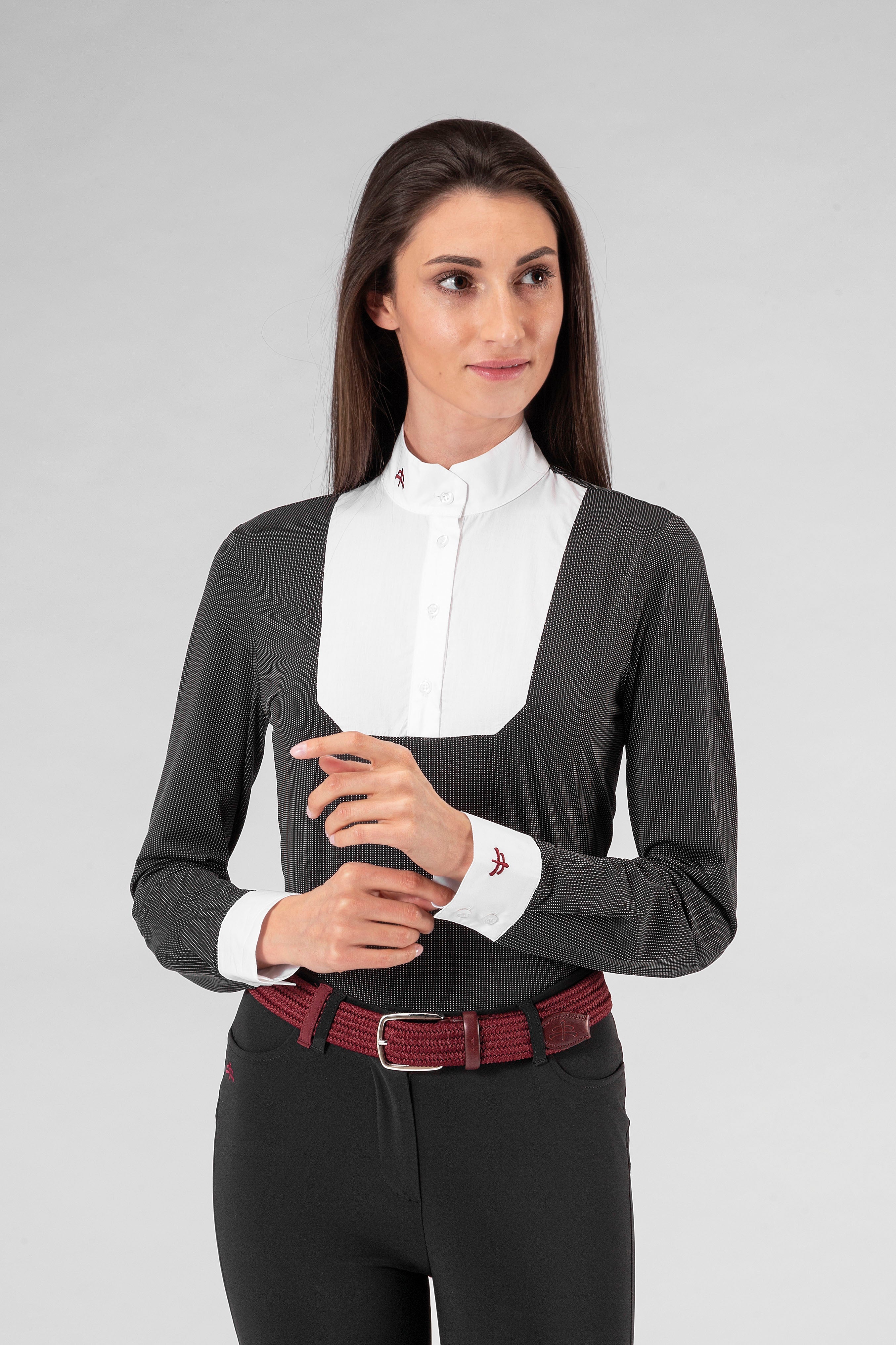 Makebe Italy Ladies Long Sleeve Jolie Show Shirt - Equiluxe Tack