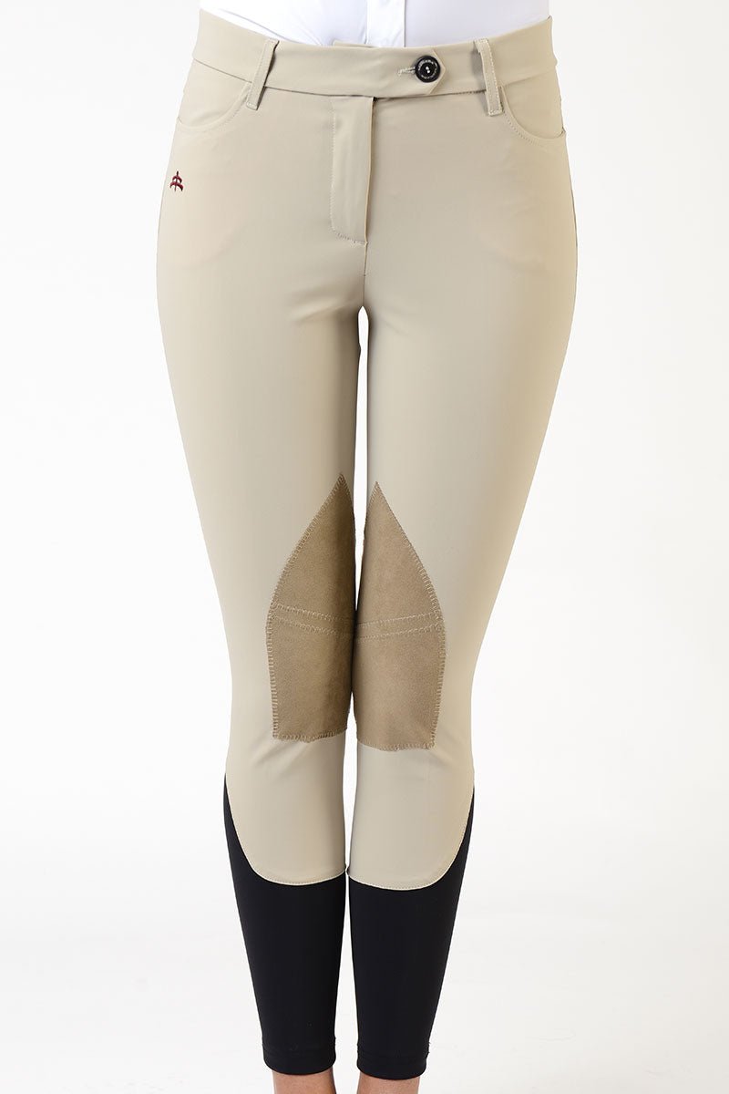 Makebe Italy Ladies Suede Knee Patch Audrey Breeches - Equiluxe Tack
