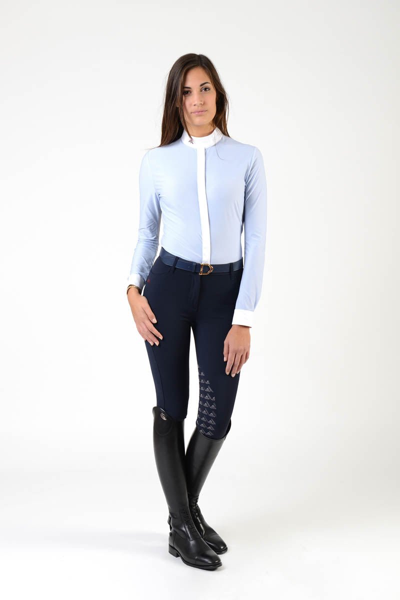 Makebe Italy Sofia Technical Long Sleeve Show Shirt - Equiluxe Tack