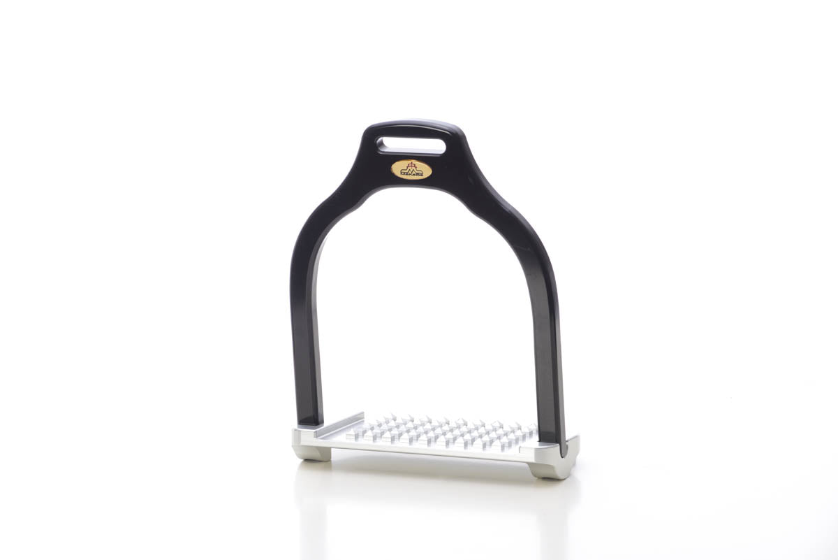 Makebe Italy Wave Wide Tread Jump Stirrups - 7 Colors - Equiluxe Tack