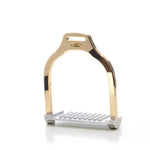 Makebe Jump Wave Stirrup - Luxy Gold Version - Equiluxe Tack