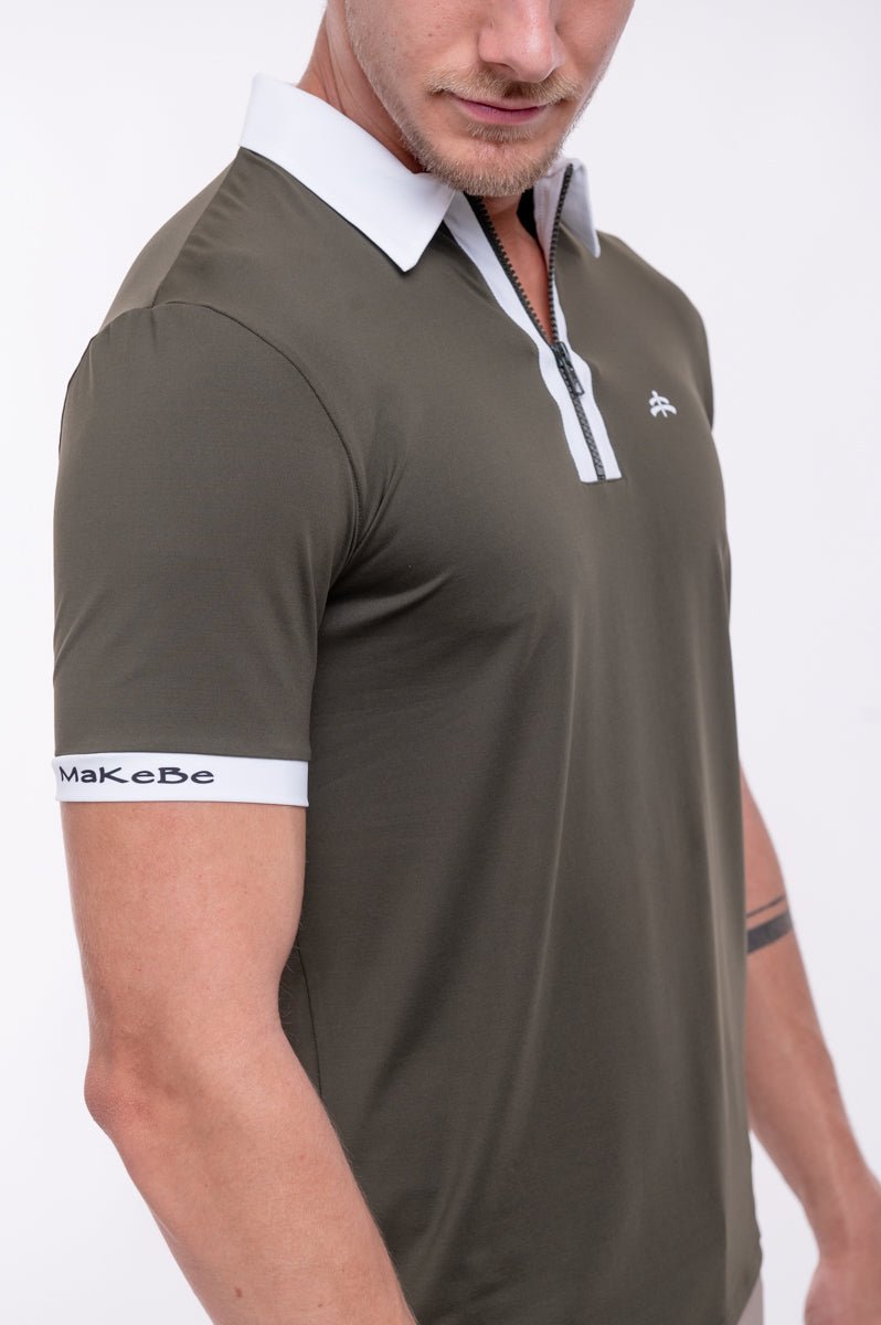 Makebe Mark Men's Short Sleeve Polo Sun Shirt - Equiluxe Tack