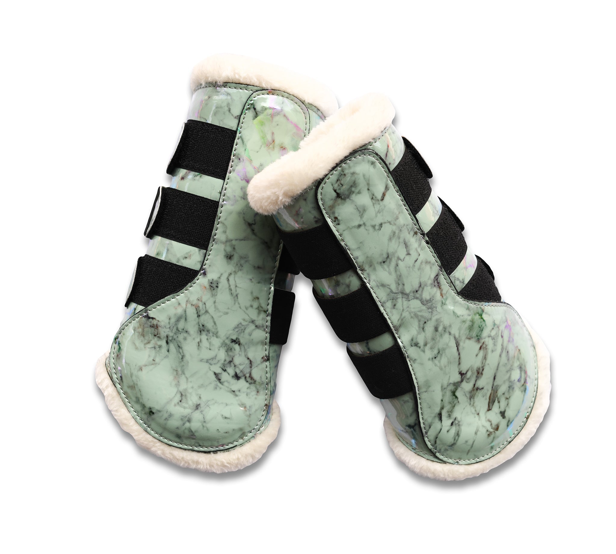Marble Mint Brushing Boots - Equiluxe Tack
