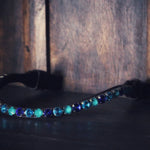 Masego Chunky Swarovski Emerald Sky Browband - MASEGO horsewear - Equiluxe Tack