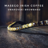 Masego Irish Coffee Italian Leather Browband - Equiluxe Tack