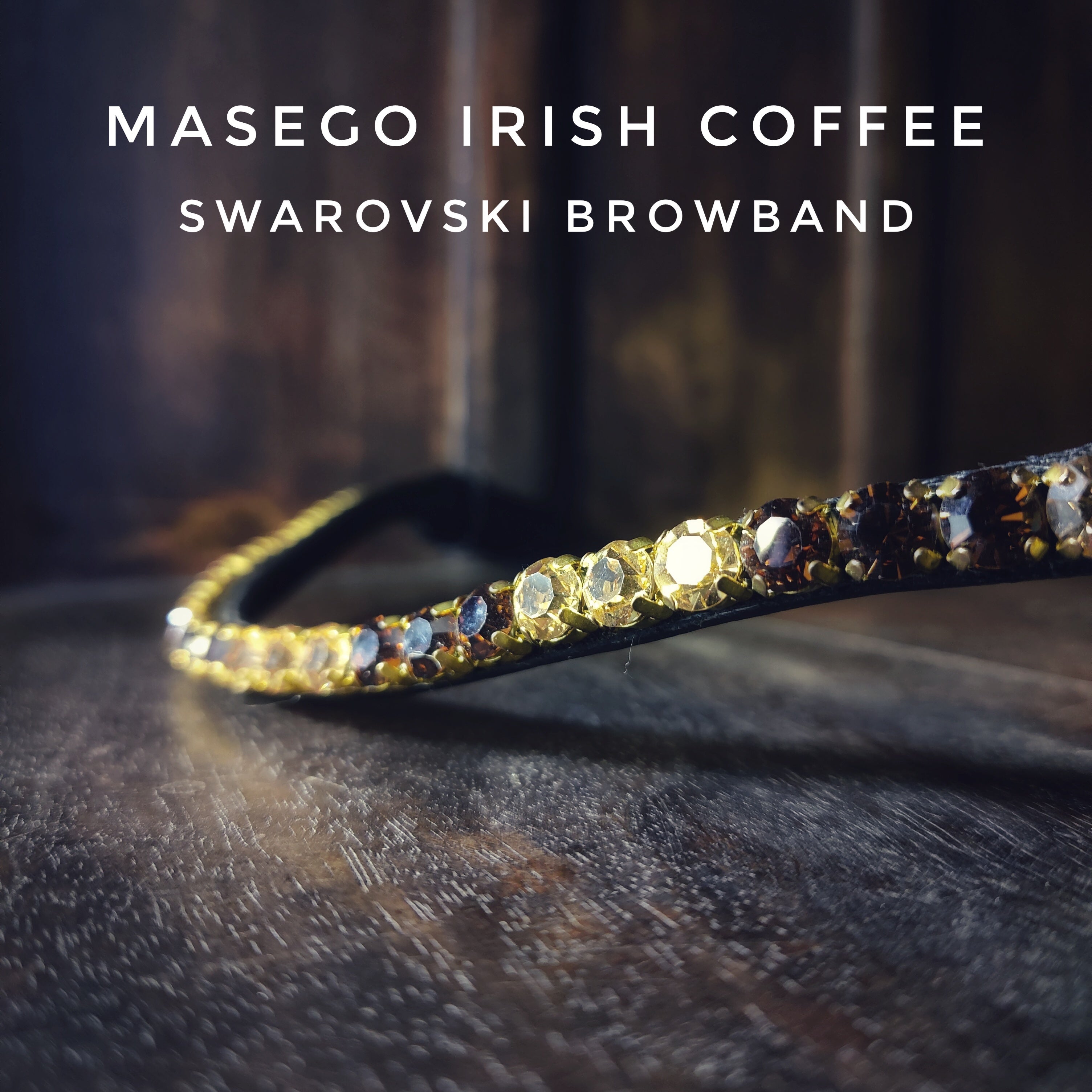 Masego Irish Coffee Italian Leather Browband - MASEGO horsewear - Equiluxe Tack
