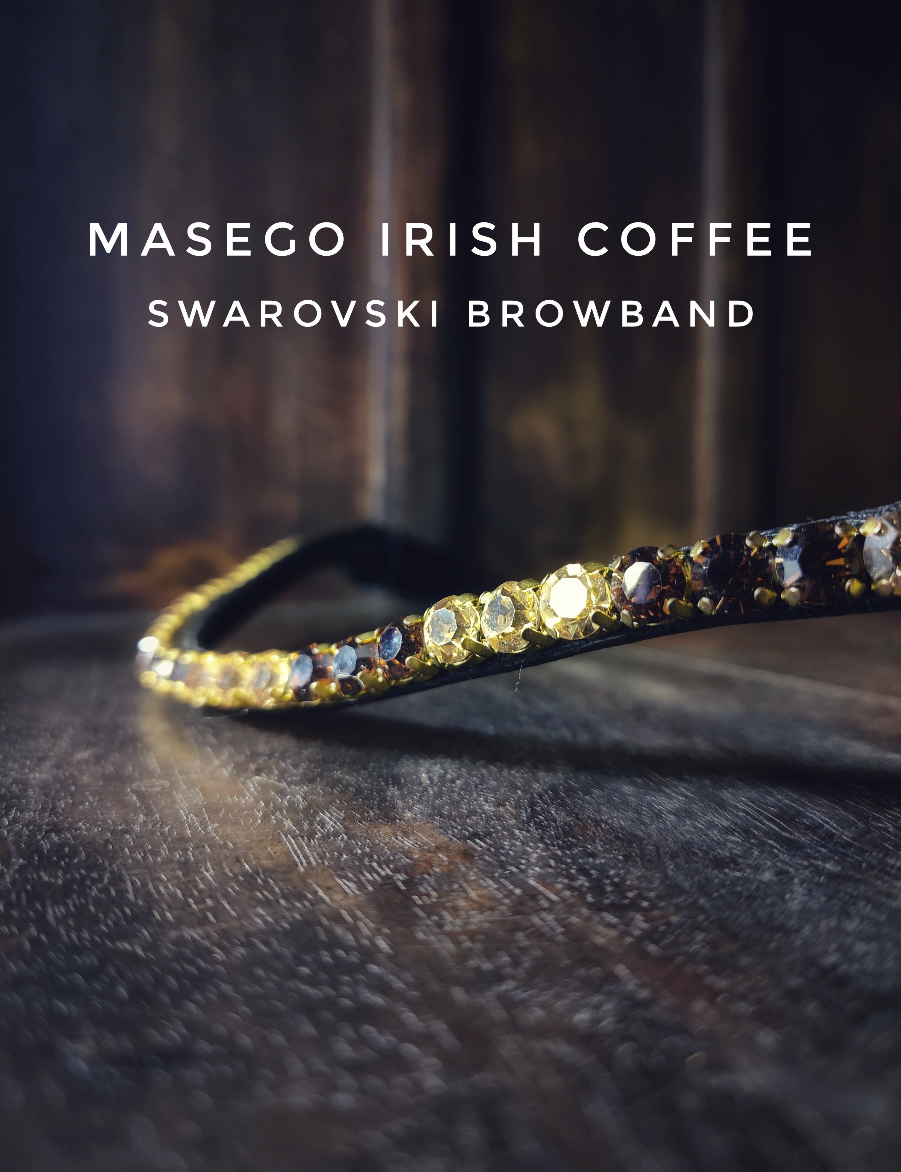 Masego Irish Coffee Italian Leather Browband - MASEGO horsewear - Equiluxe Tack