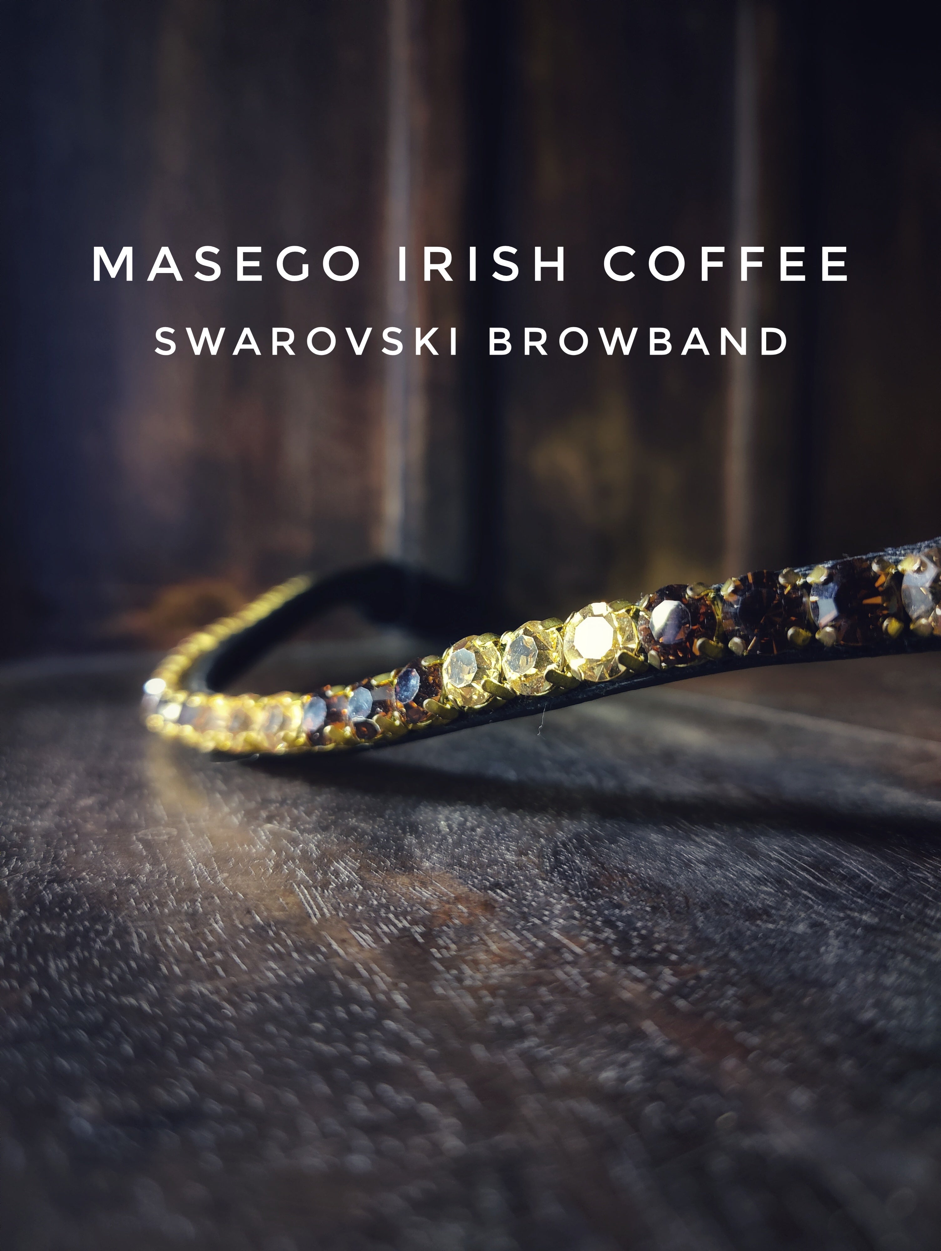Masego Irish Coffee Italian Leather Browband - Equiluxe Tack