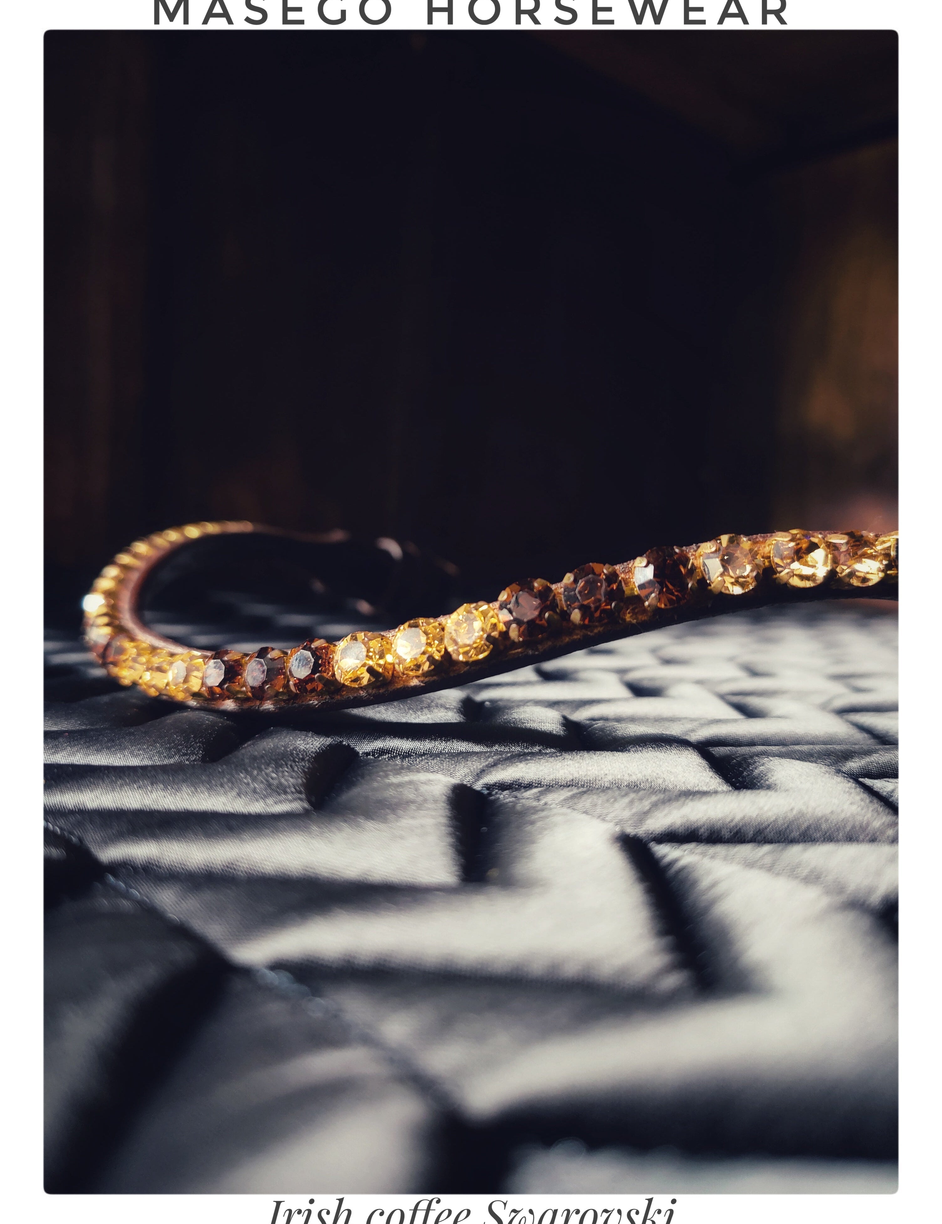 Masego Irish Coffee Italian Leather Browband - MASEGO horsewear - Equiluxe Tack