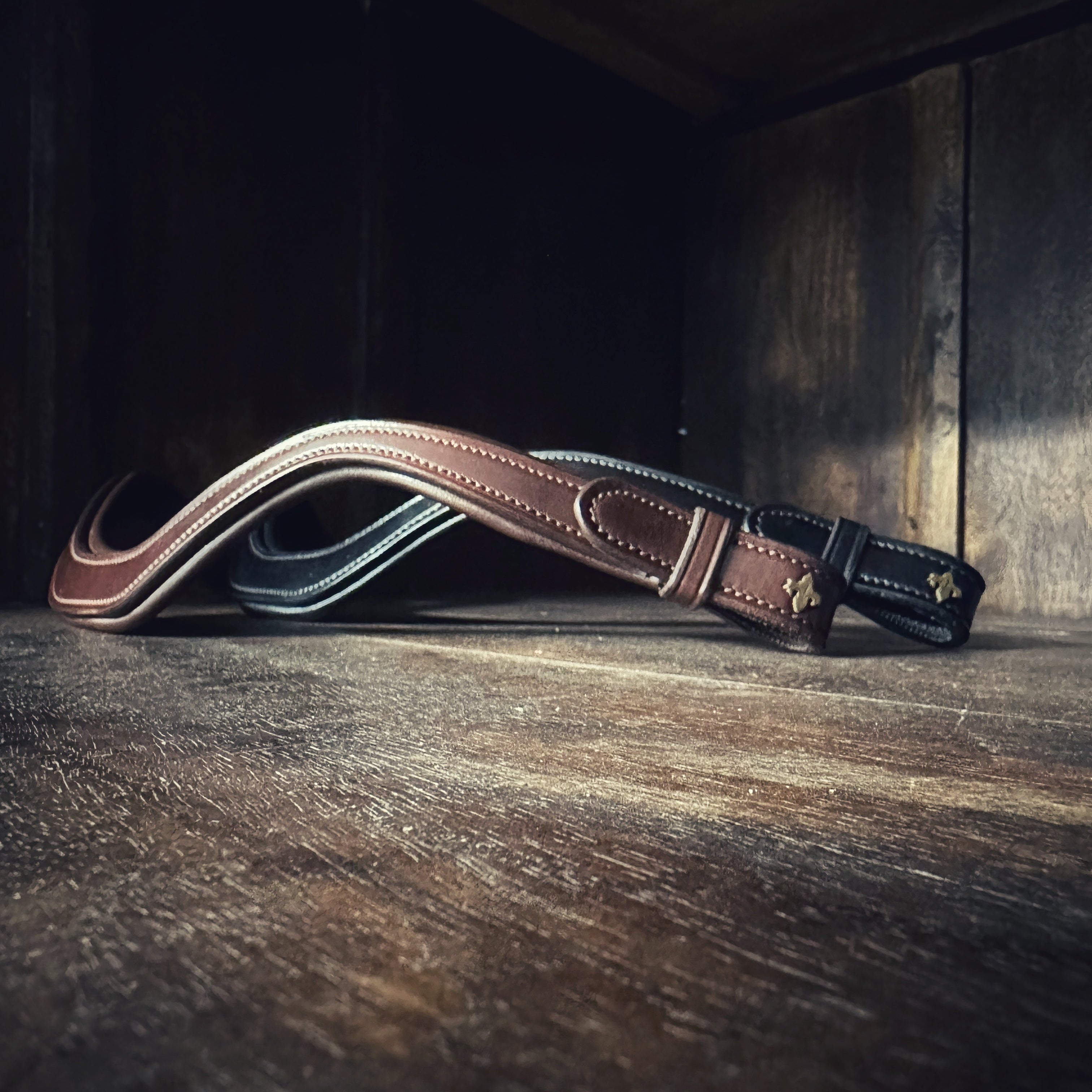 Masego Square Plain Leather Browband - Equiluxe Tack