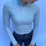 MIA Blue Long Sleeve Sun Shirt - Equiluxe Tack