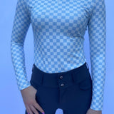 MIA Blue Long Sleeve Sun Shirt - Equiluxe Tack