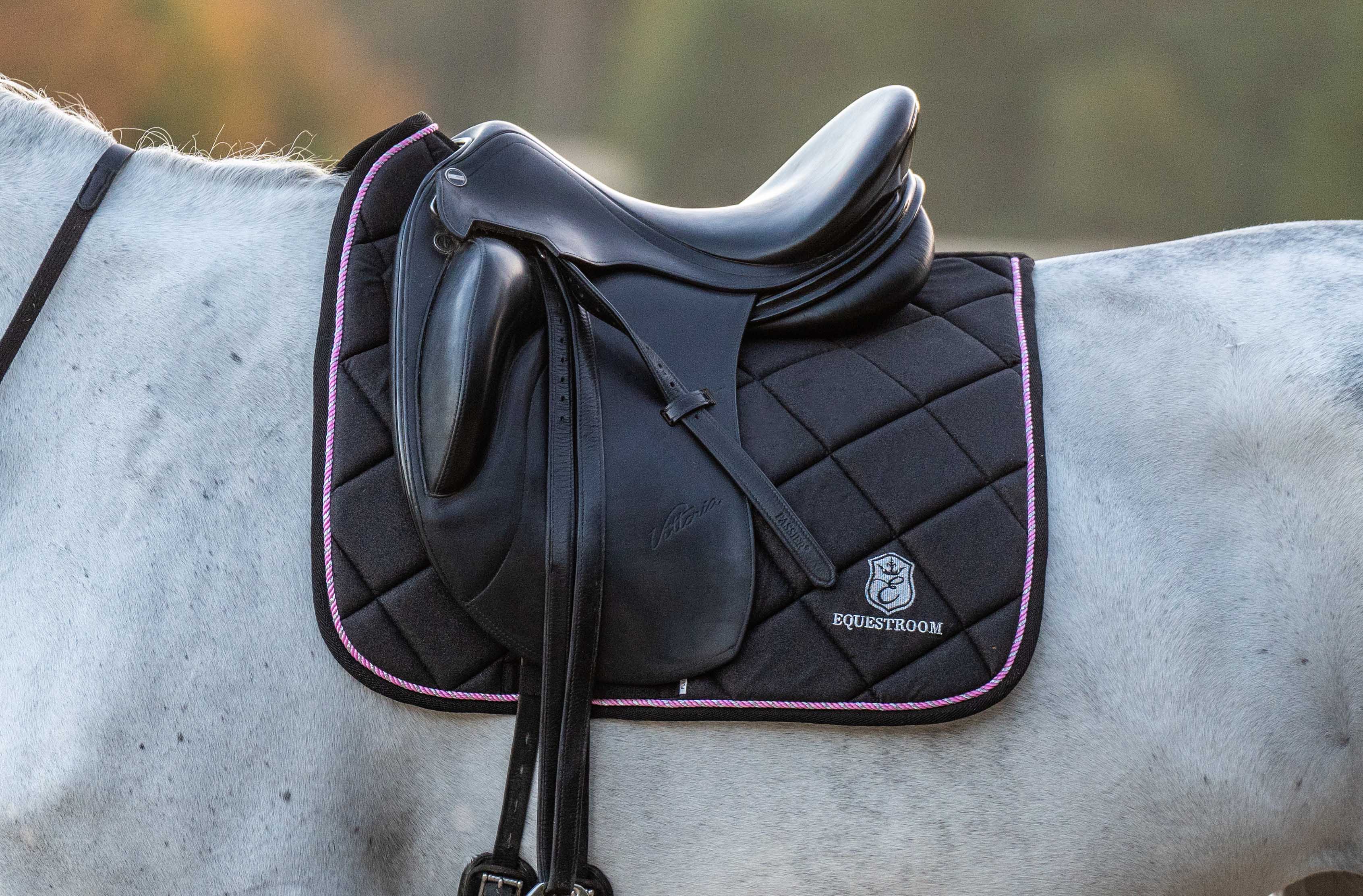 Midnight Black Saddle Pad Set - Equiluxe Tack