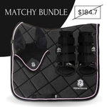 Midnight Black Saddle Pad Set - Equiluxe Tack