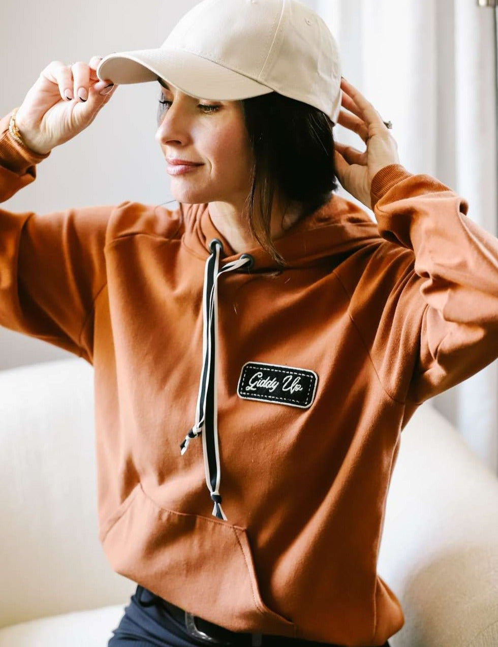 Milton Menasco | Giddy Up Chenille Patch Hoodie - Street and Saddle - Equiluxe Tack