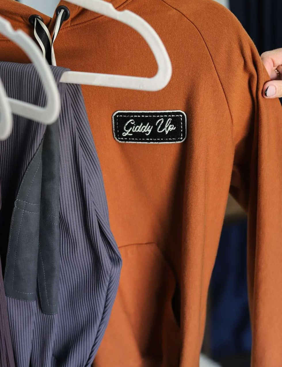 Milton Menasco | Giddy Up Chenille Patch Hoodie - Street and Saddle - Equiluxe Tack