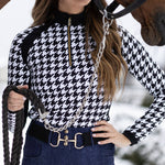 Novella Equestrian 'The Juri' Houndstooth Mid-Weight Riding Shirt - Equiluxe Tack