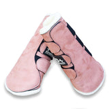 Powder Pink Suede Boots - Equiluxe Tack