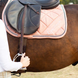 Powder Pink Suede Saddle Pad - Equiluxe Tack