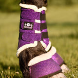 Purple Amethyst Bell Boots - Equiluxe Tack