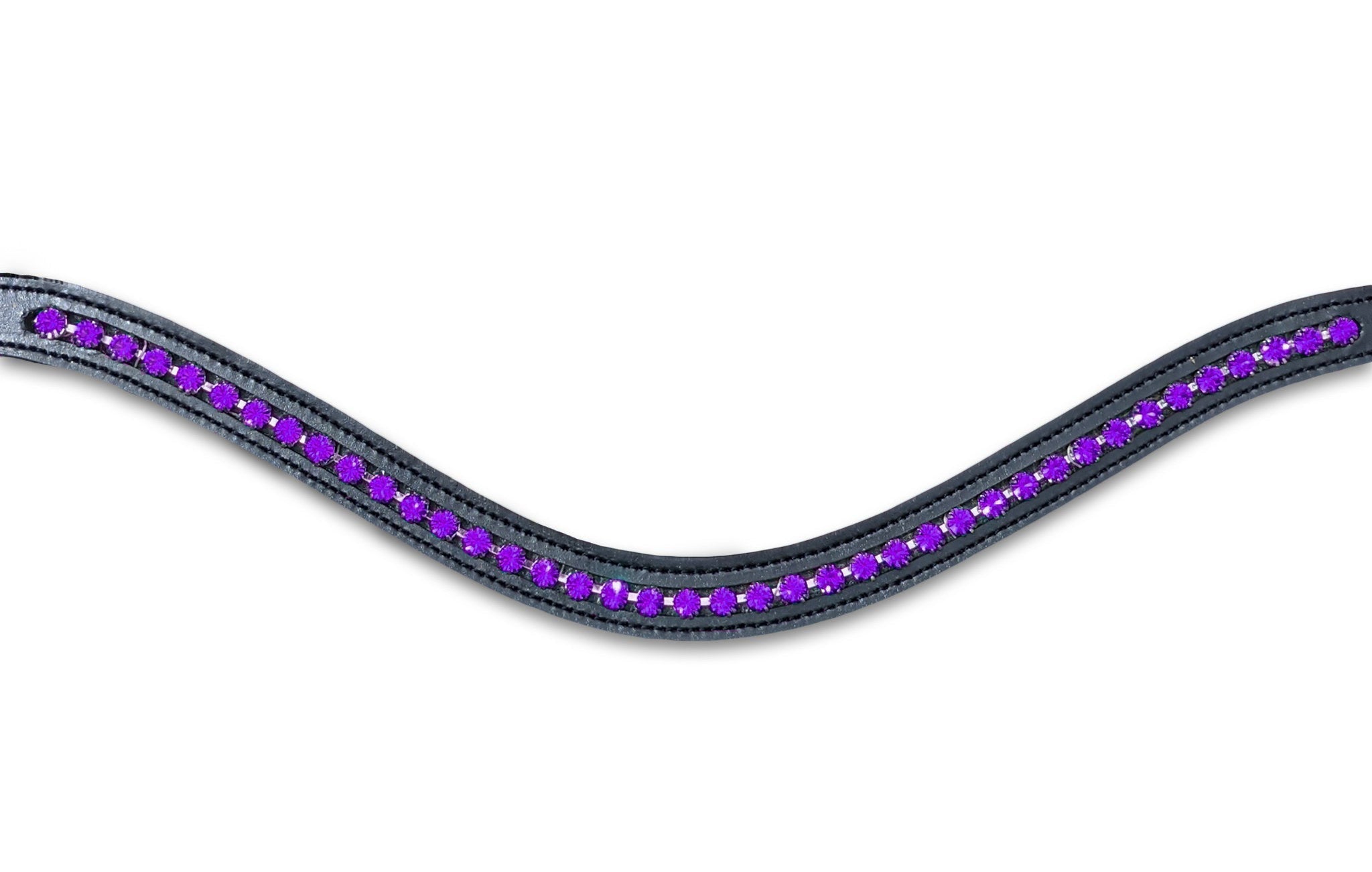Purple Amethyst Browband - Equiluxe Tack