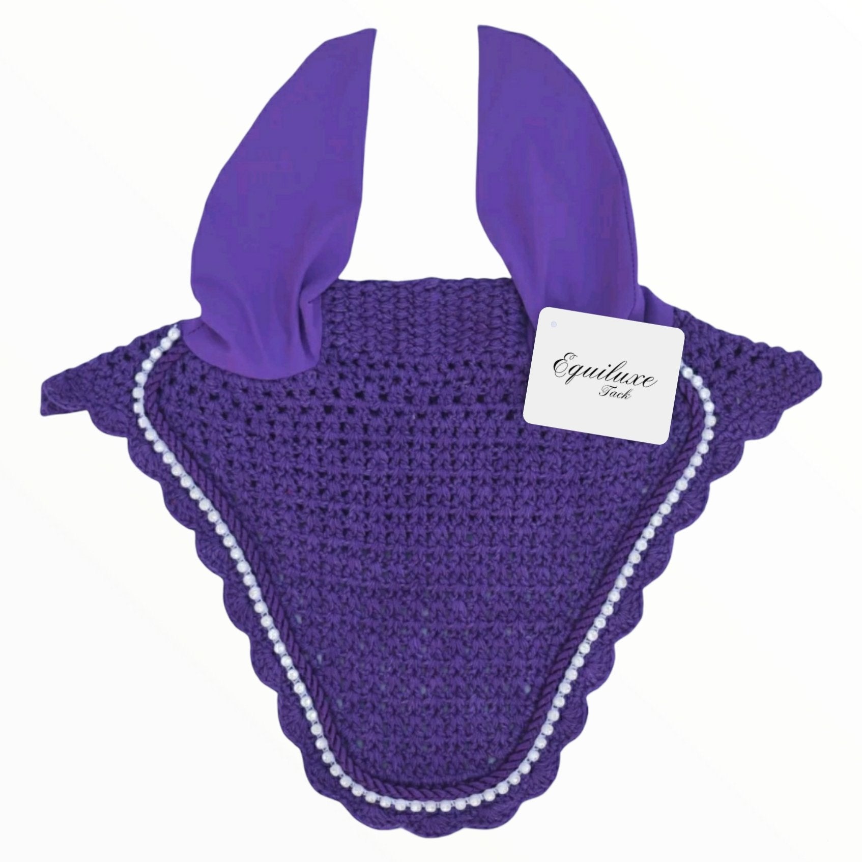 Purple Bling Trim Fly Bonnet - Equiluxe Tack