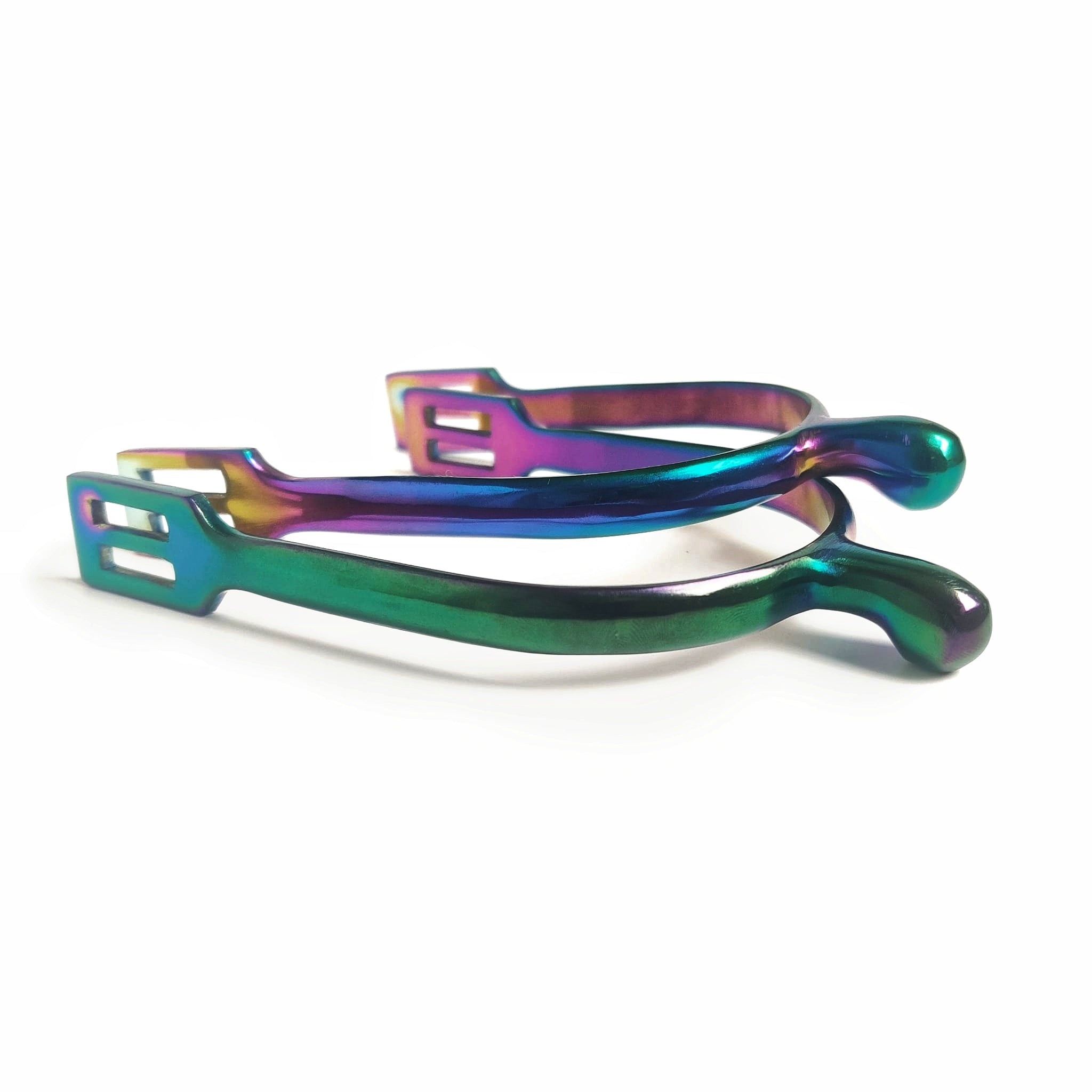 Rainbow Round End Spurs - Equiluxe Tack - Equiluxe Tack