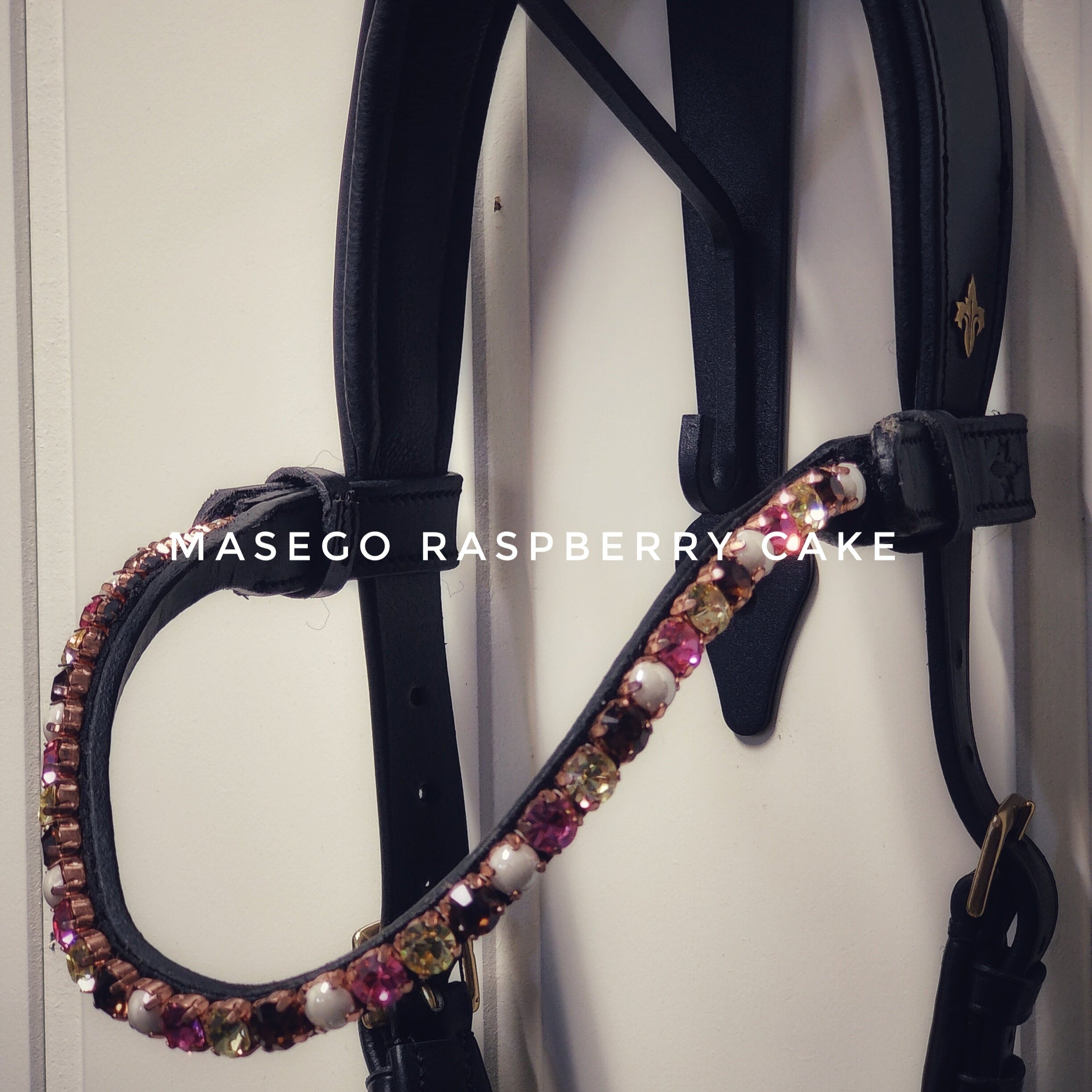 Masego Raspberry Cake Swarovski Browband - MASEGO horsewear - Equiluxe Tack
