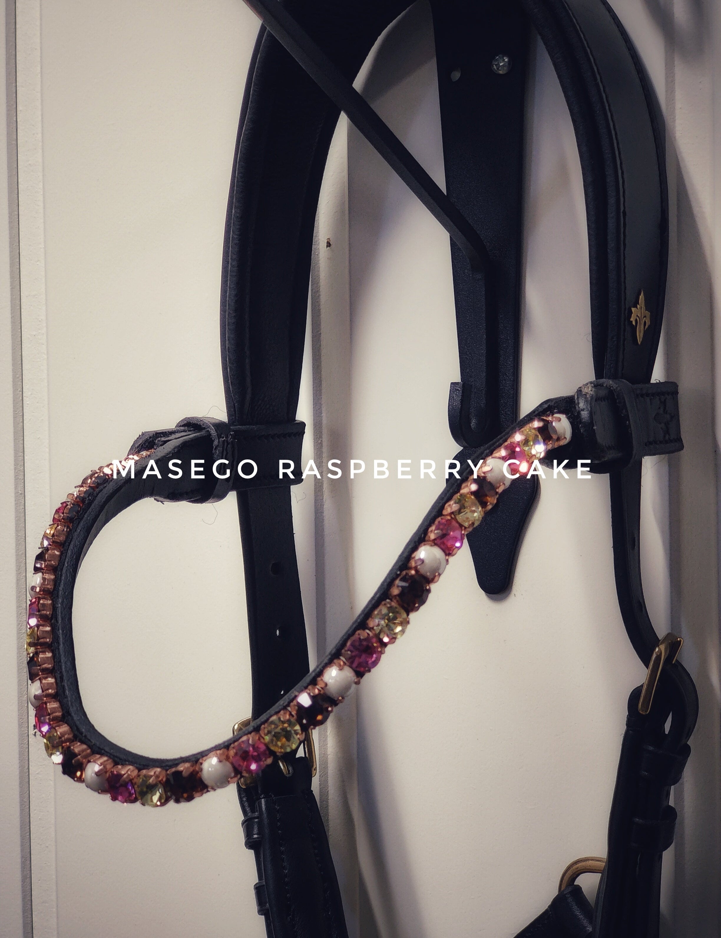 Masego Raspberry Cake Swarovski Browband - MASEGO horsewear - Equiluxe Tack