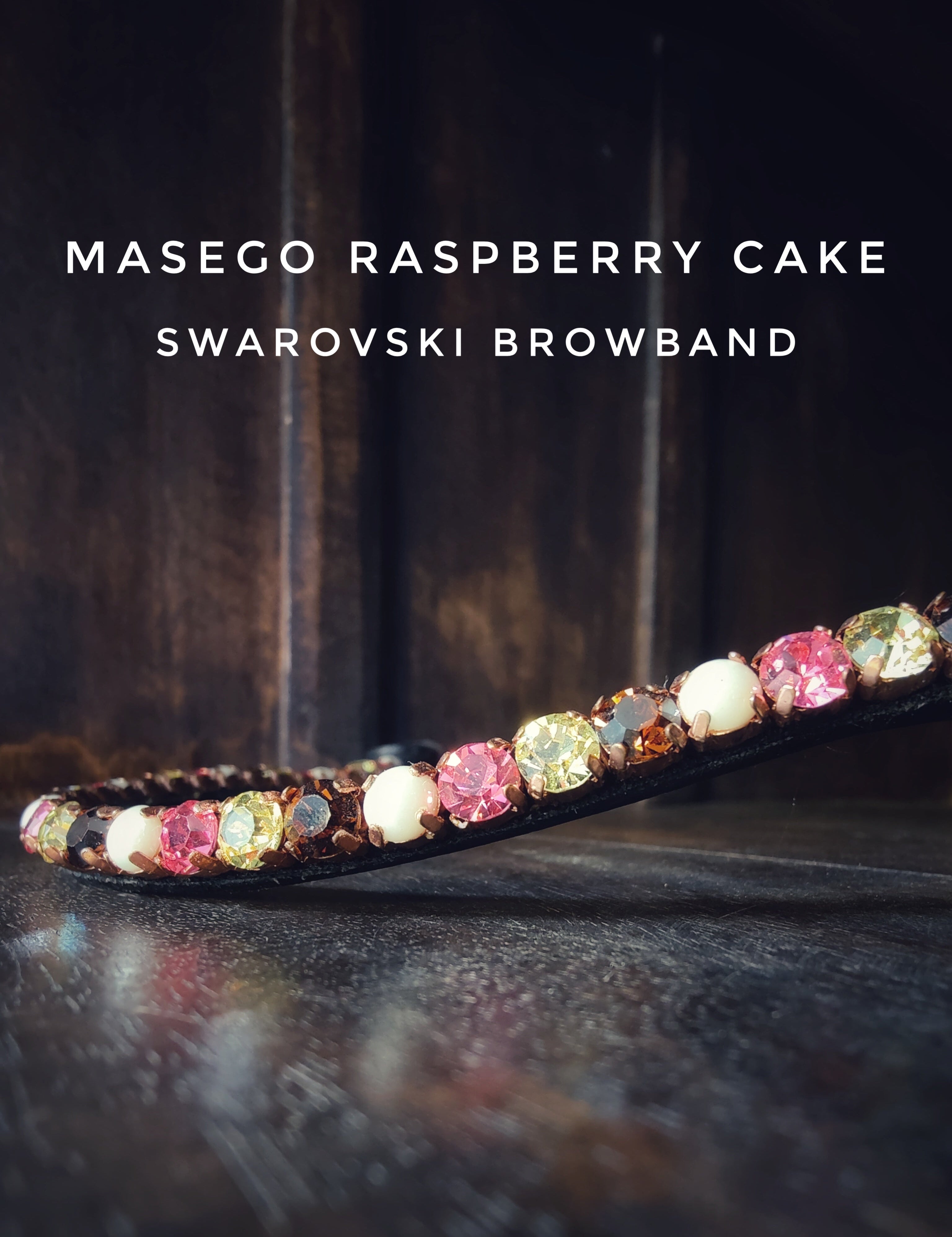 Masego Raspberry Cake Swarovski Browband - MASEGO horsewear - Equiluxe Tack