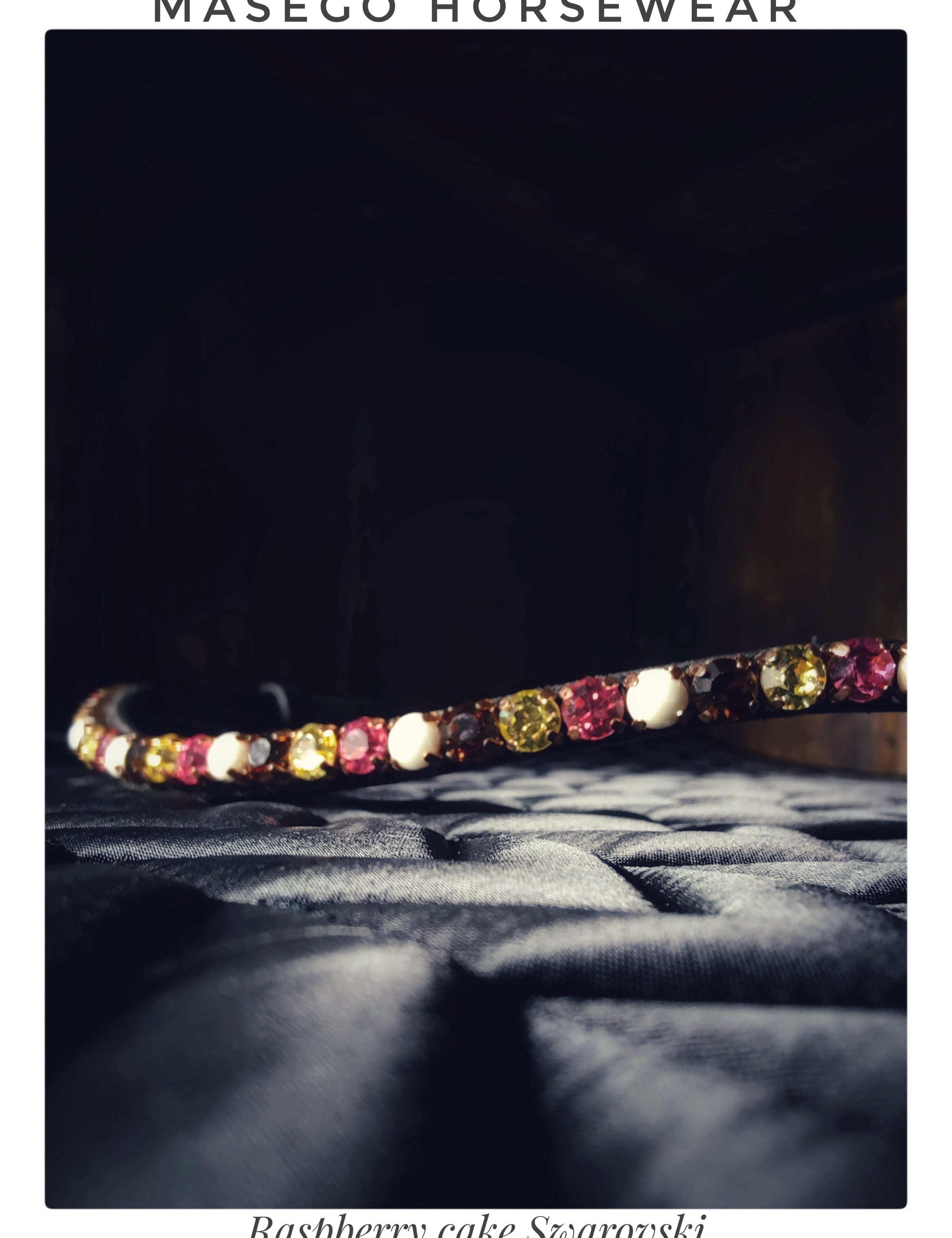 Masego Raspberry Cake Swarovski Browband - MASEGO horsewear - Equiluxe Tack