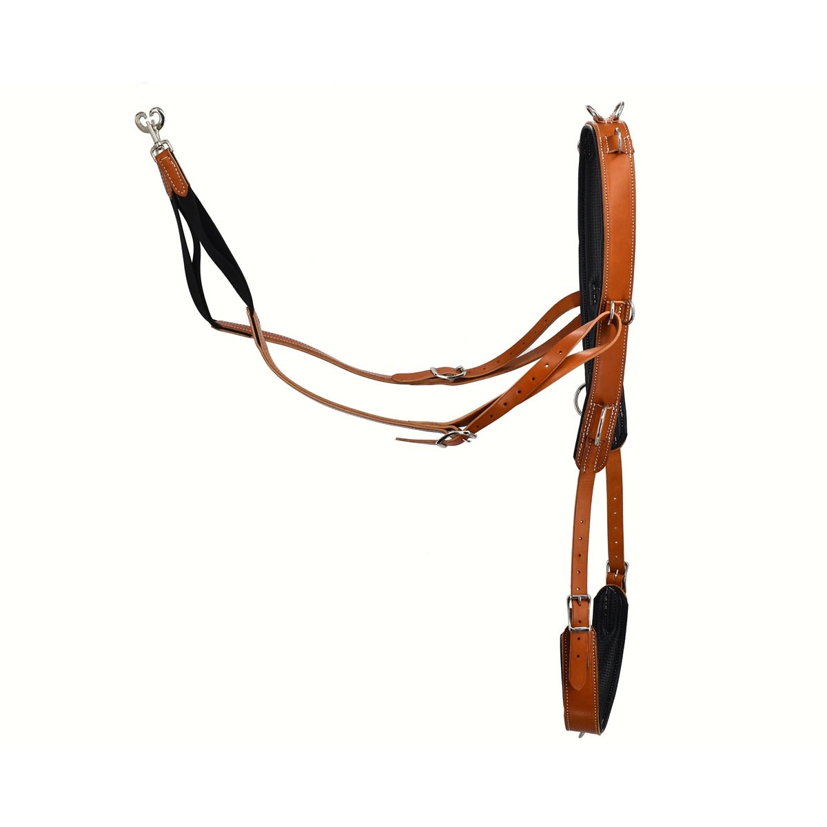 Real Genuine Leather Padded Lunging Surcingle Training Tool - Equiluxe Tack