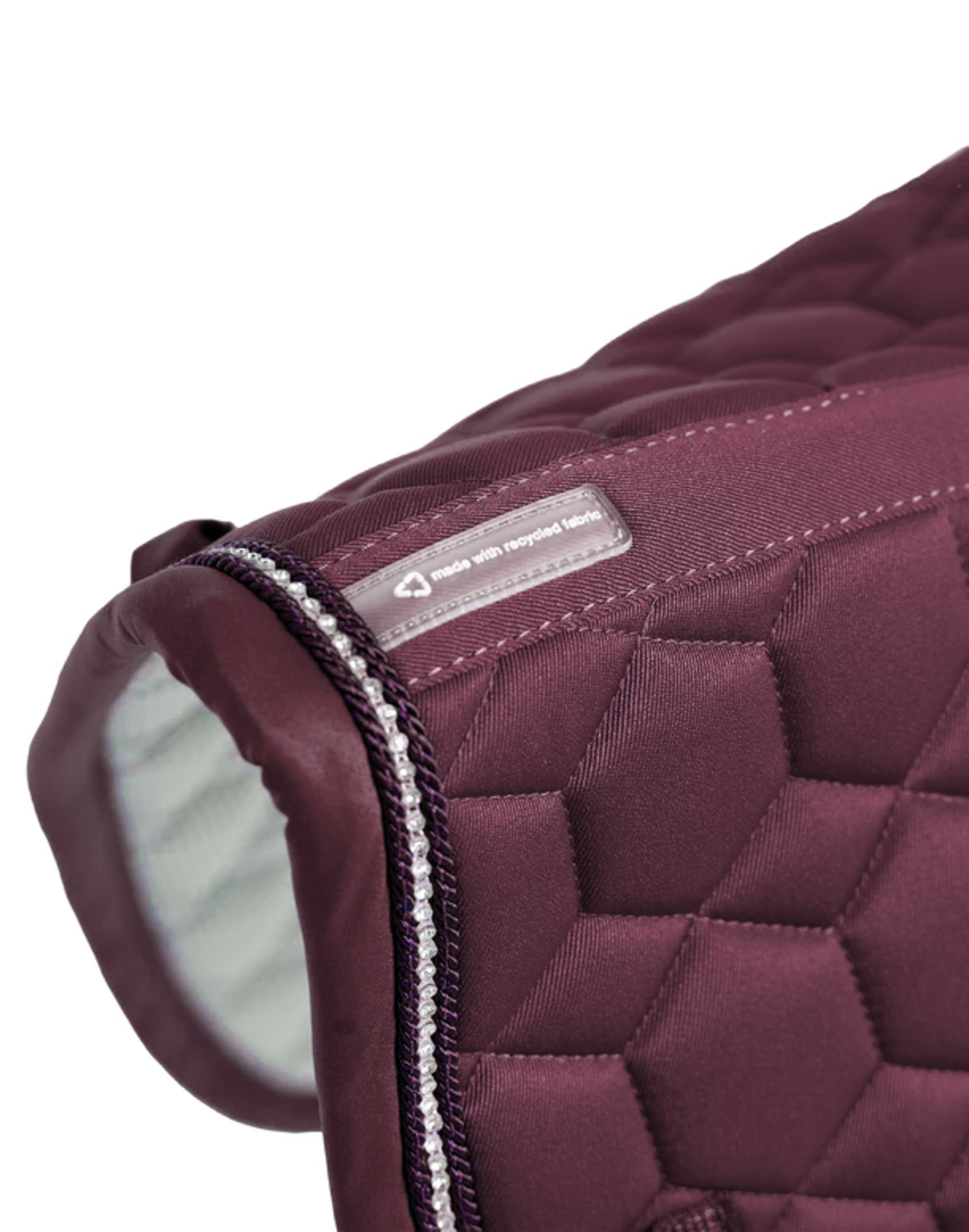 Recycled Dressage Saddle Pad - Deep Cherry - Equiluxe Tack