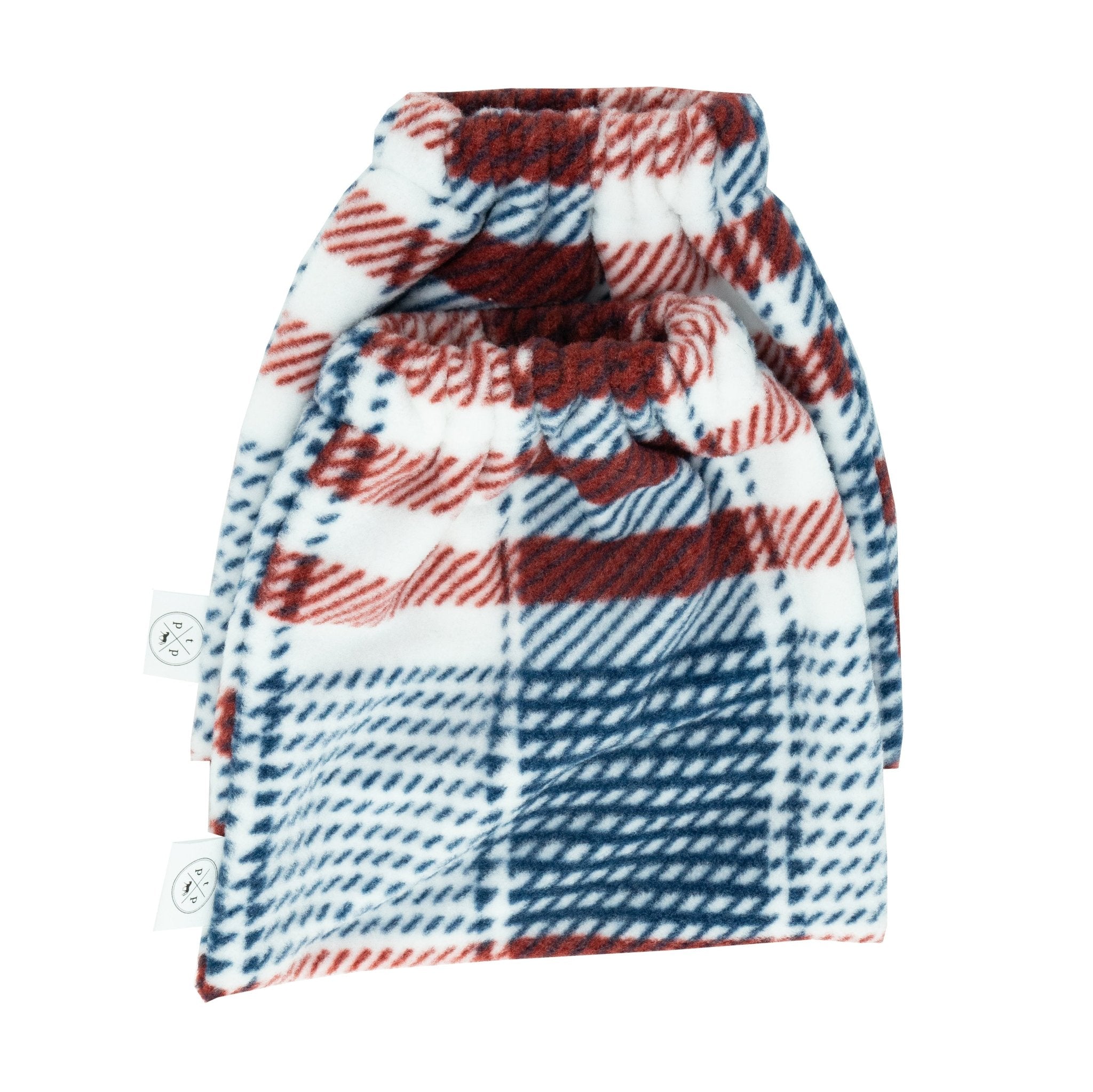 Red White & Blue Plaid Stirrup Covers - Equiluxe Tack