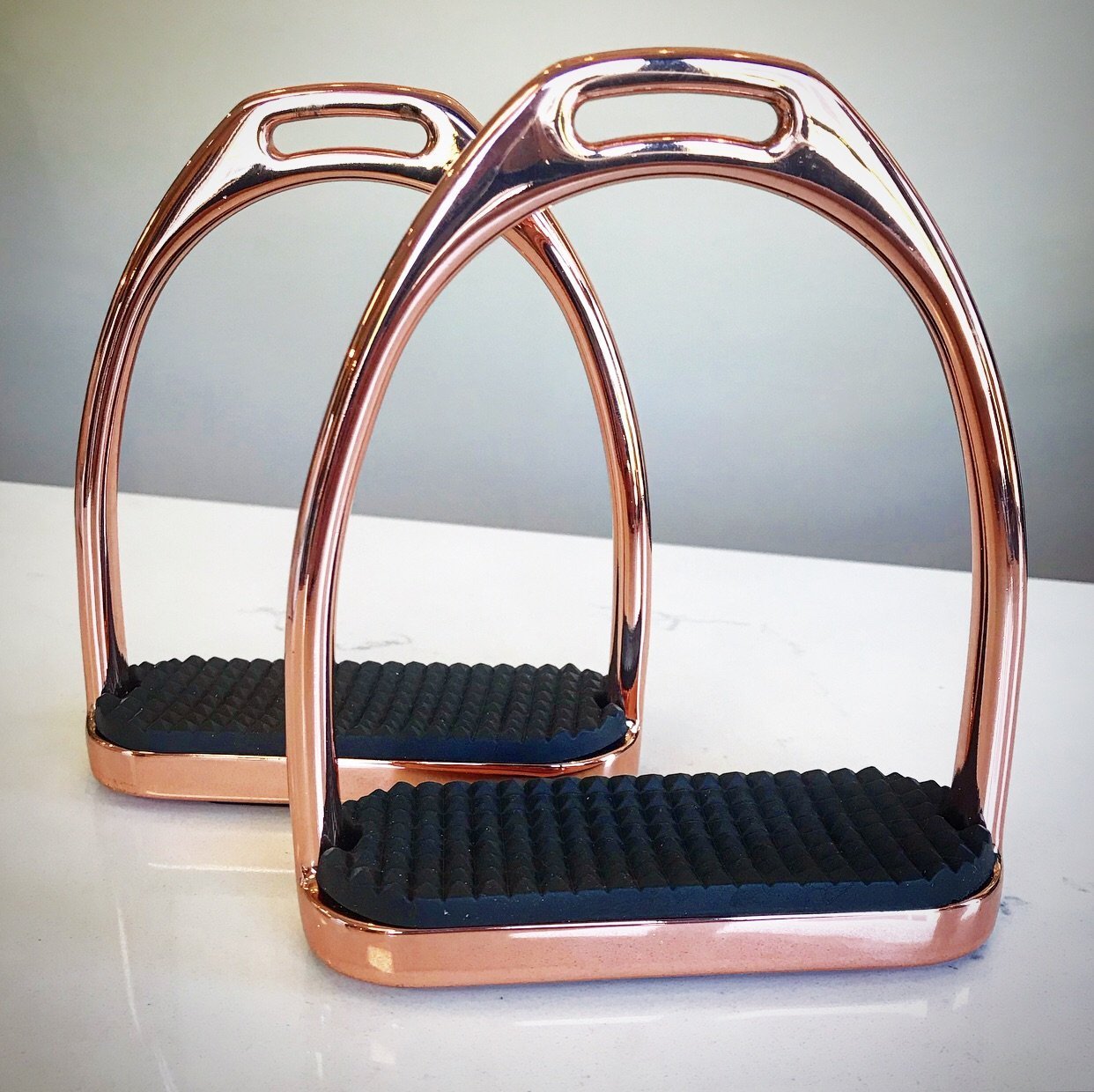 Rose Gold Fillis Irons Stirrups - Equiluxe Tack - Equiluxe Tack