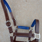 Royal Blue Padding Leather Halter - Equiluxe Tack